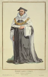 Edward Coke, engraved by Pierre Duflos, 1780